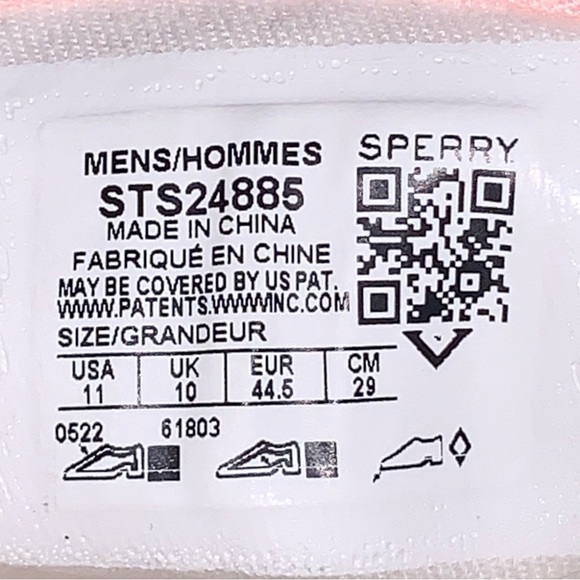 Sperry x Warm & Wonderful Men's 11 Pink Black White Sheep Shoes New - Picture 9 of 9